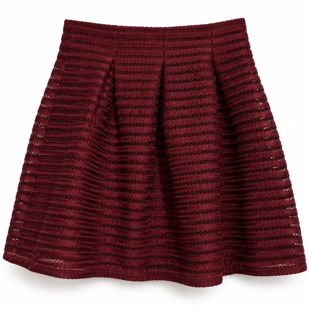 Burgundy Lace Mini Skirt M Whimsigoth Dark Coquette Romantic Grunge Skater